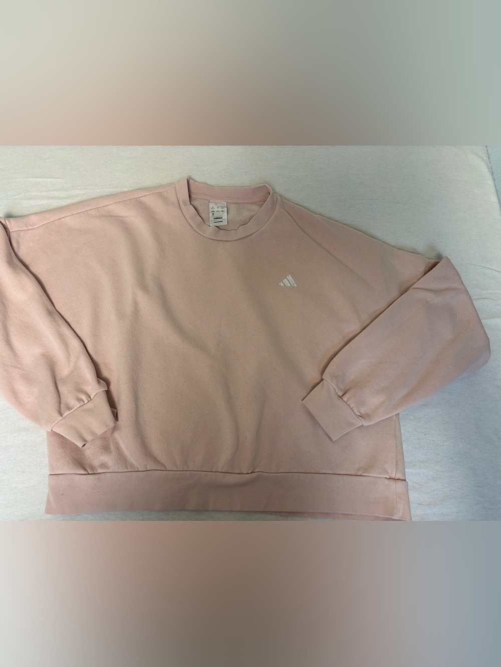 adidas Women’s Pale Pink Crewneck Sweatshirt
